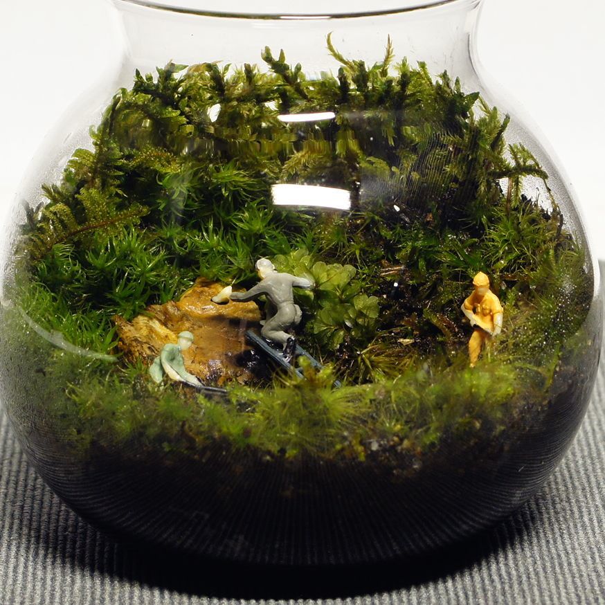 工事現場の人々（ミニサイズ）｜苔テラリウム用ミニチュア