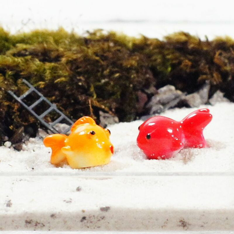 金魚（オレンジ・赤）｜苔テラリウム用ミニチュア