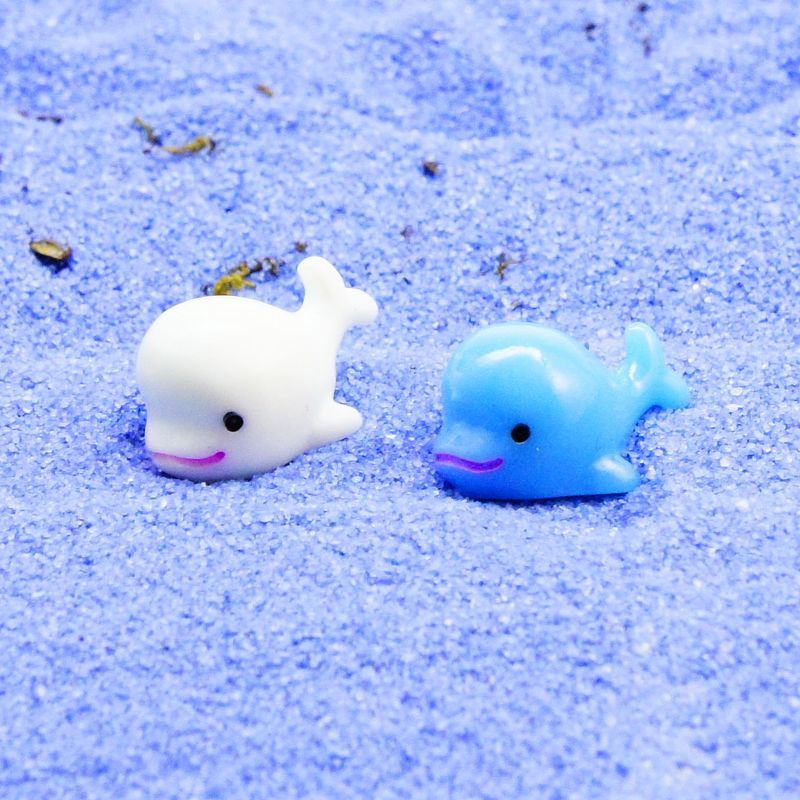 イルカ（白・青）｜苔テラリウム用ミニチュア