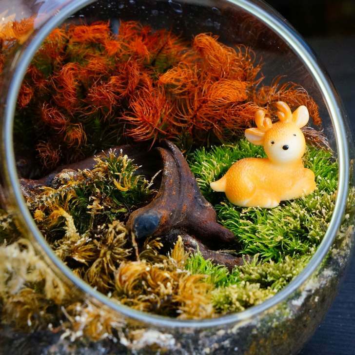 子鹿｜苔テラリウム用ミニチュア