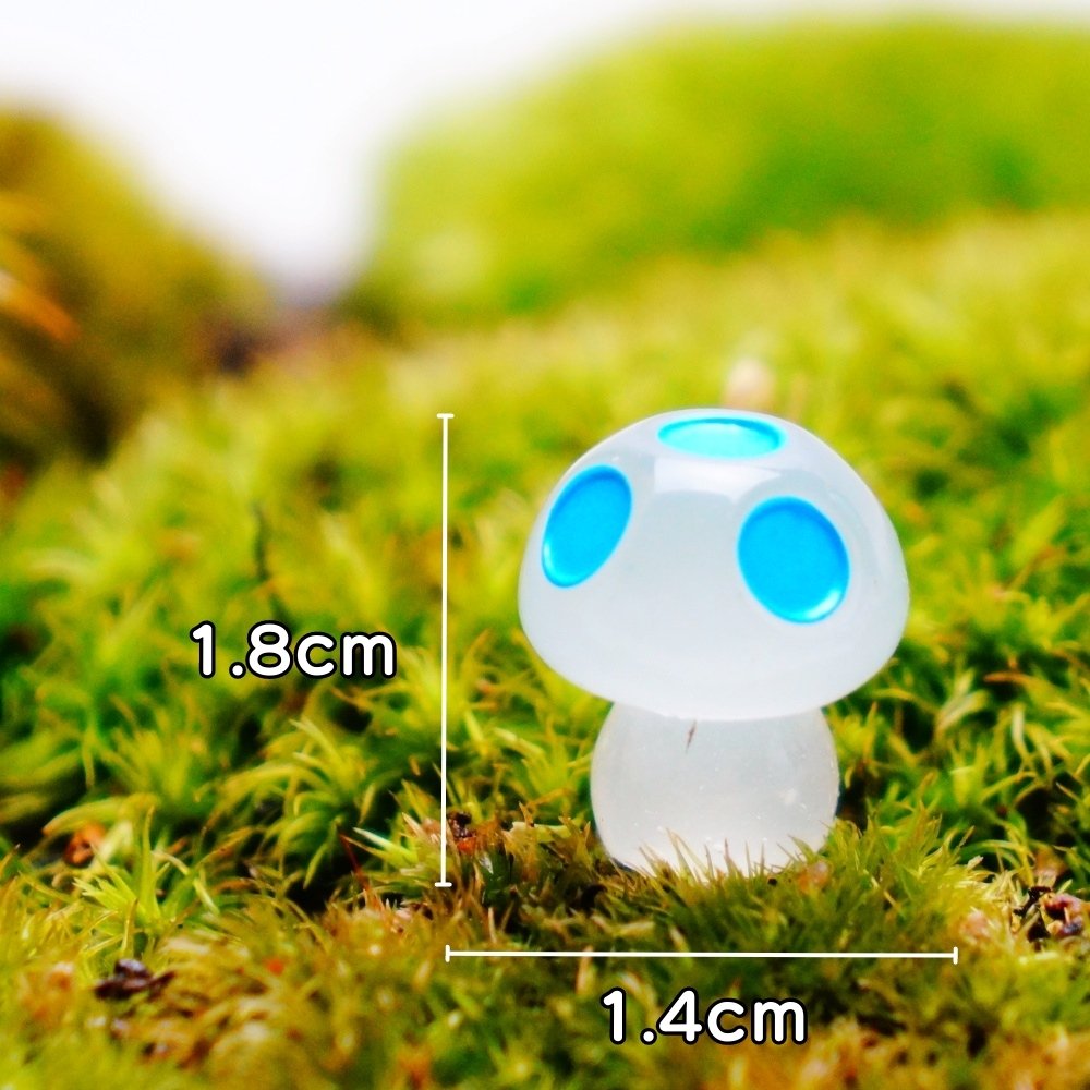 光るキノコ（蓄光）｜苔テラリウム用ミニチュア